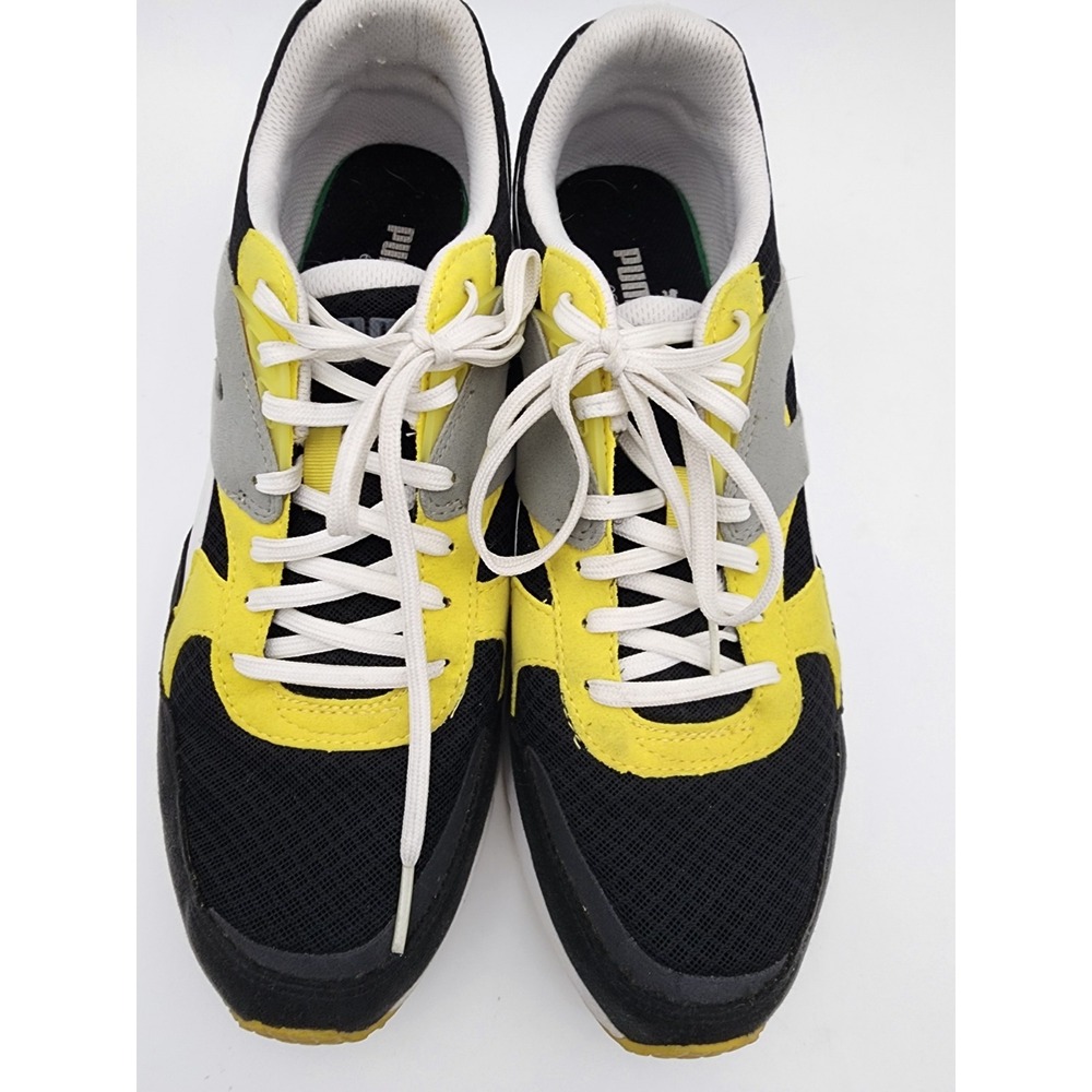 Puma Future R698 Lite Trainers Mens Size 11 Black Yellow Grey White - Picture 4 of 8